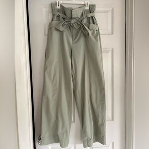 Target Light Green Wide Leg Paperbag Pants